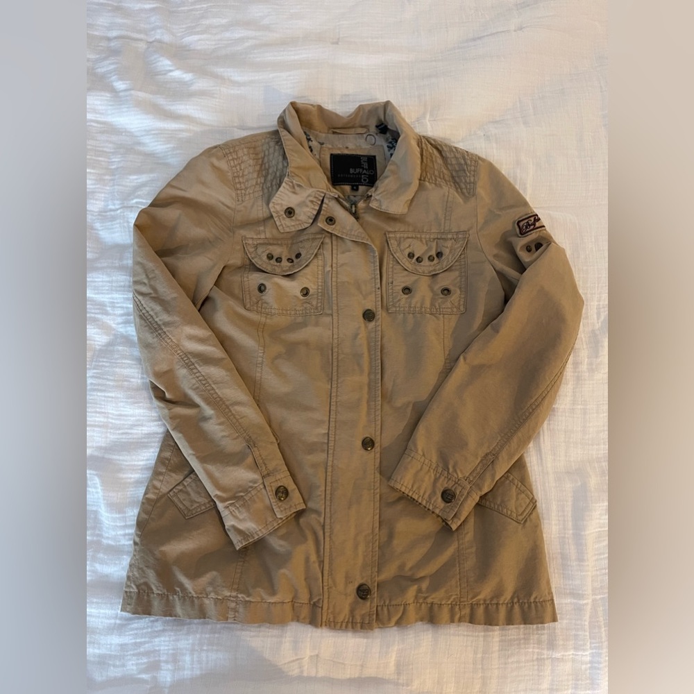 VTG Buffalo khaki zip up jacket